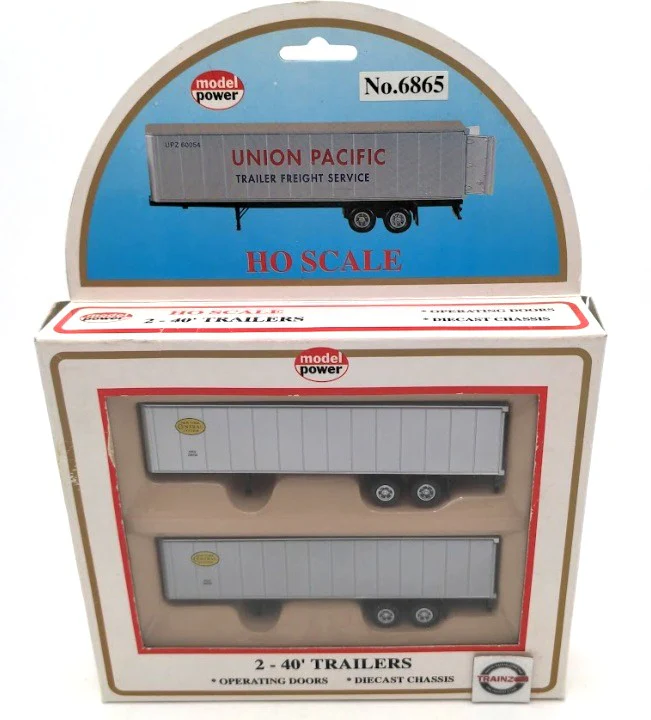 Model Power 6865 HO Scale 40’ HW Trailer New York Central (Set of 2)