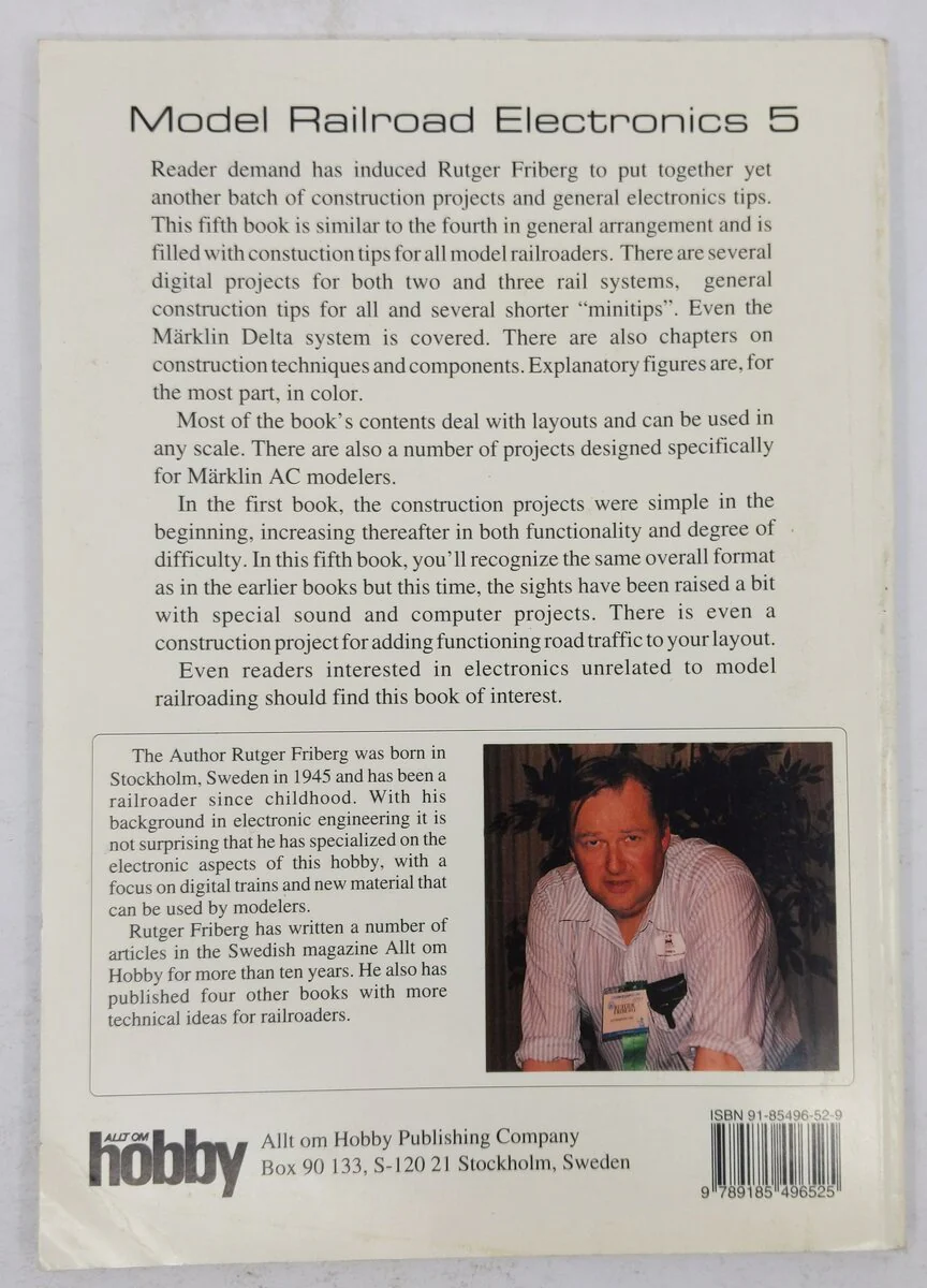 Model Railroad Electronics 5 Paperback Book By Rutger Friberg VG - Image 2