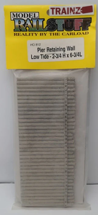 Model Railstuff 812 HO Low Tide 2-3/4" H 6-3/4" L Pier Retaining Walls