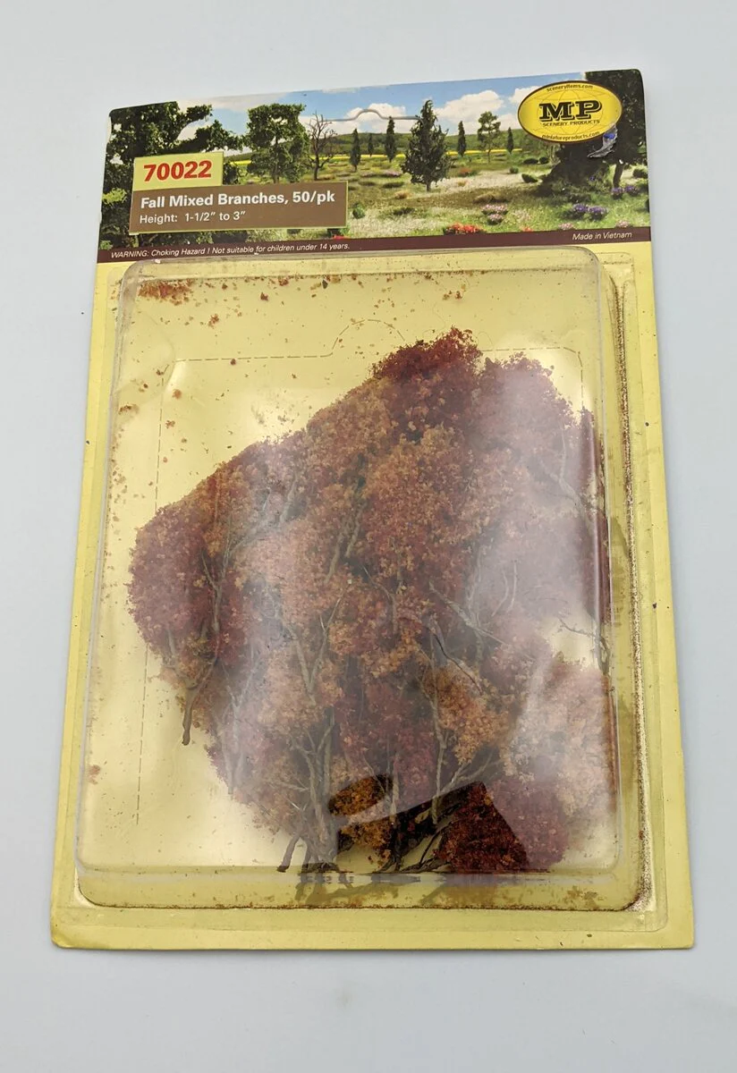 MP Scenery Products 70022 HO Scale Fall Mixed Branches 50/pk