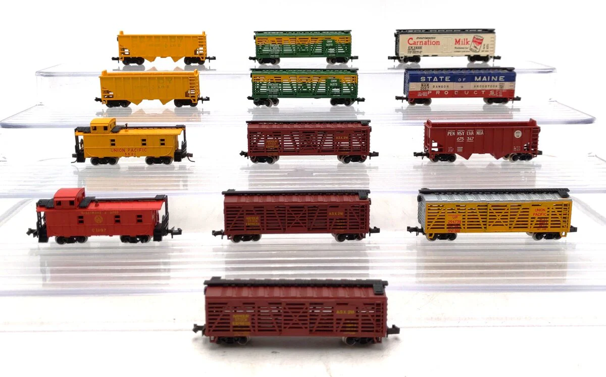 MRC N Scale Assorted Freight Cars: 7051, 7084, 7086, 7073, 8010, 7070, 7071 [13] EX - Image 2