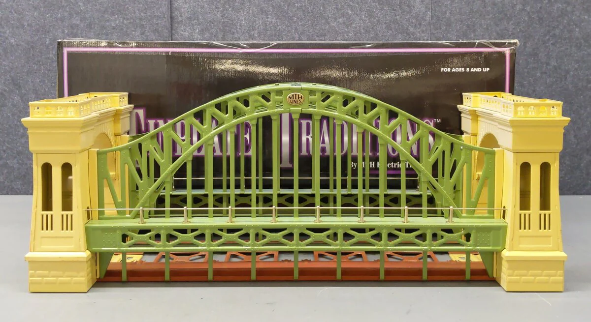 MTH 10-1015 Standard Gauge Large Tinplate Hellgate Bridge #300 EX/Box