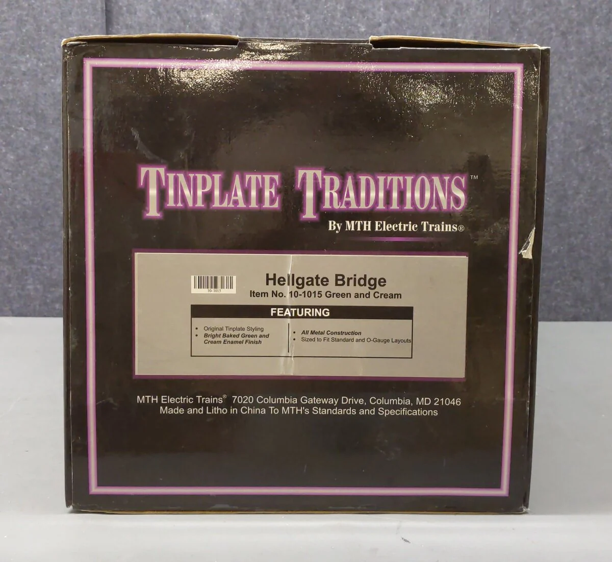 MTH 10-1015 Standard Gauge Large Tinplate Hellgate Bridge #300 EX/Box - Image 6