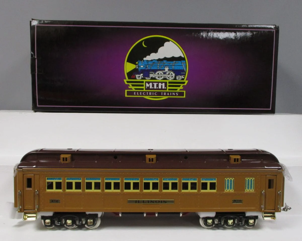 MTH 10-1136 Standard Gauge Illinois Brown State Passenger Car EX/Box