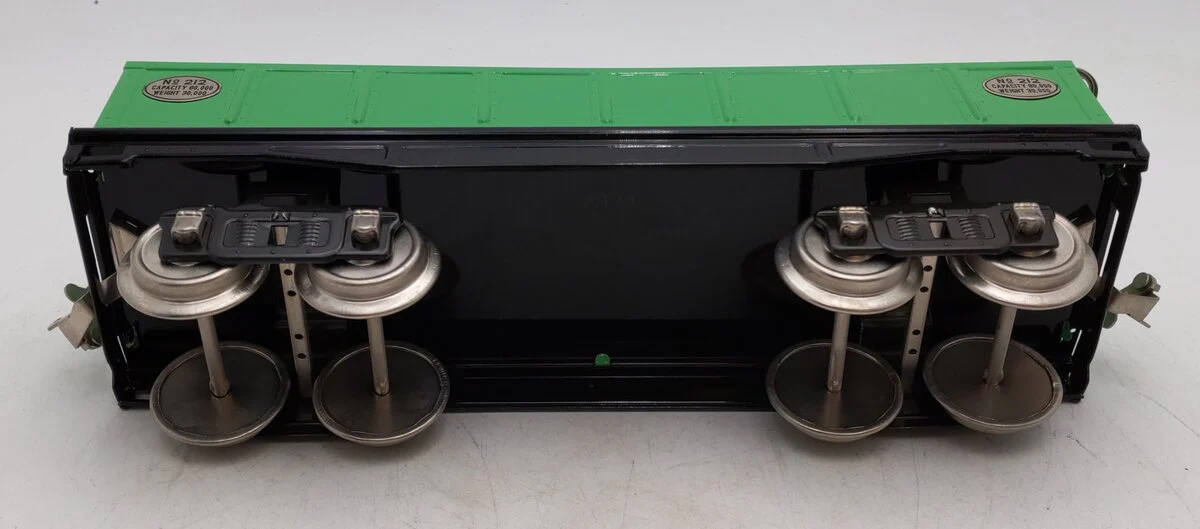 MTH 11-30022 Lionel #212 Green w/Nickel Trim Gondola EX - Image 4