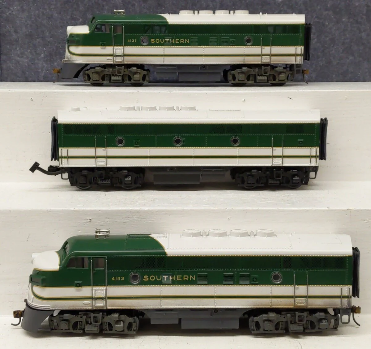 MTH 20-2177-1 O Southern F3 ABA Diesel Engine Set w/PS1 #4137/4143 (2-Rail) - CP