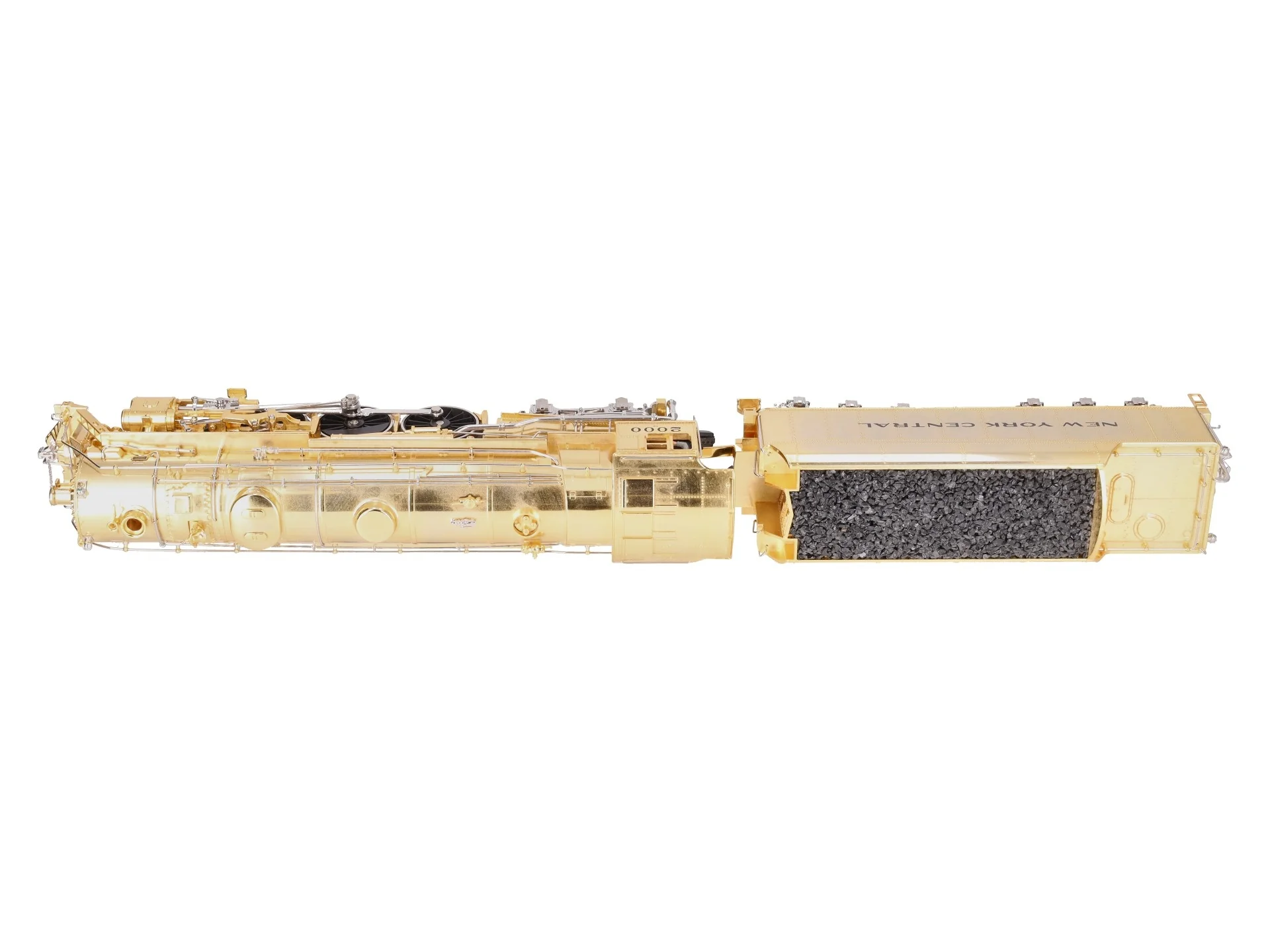 MTH 20-3040-1 O NYC Gold Plated Millennium J-1e Hudson Steam Loco & Tender w/PS1 EX/Box - Image 4