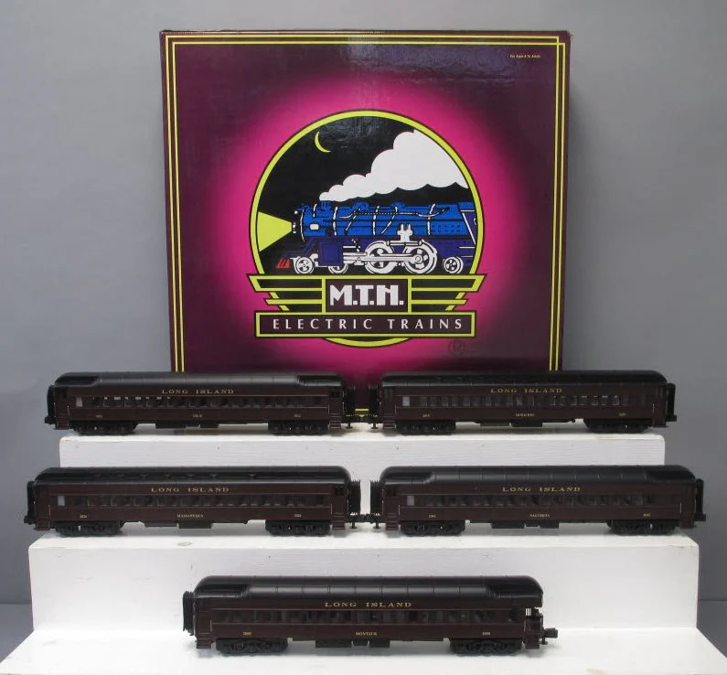 MTH 20-4043 O Long Island 70' Madison Passenger Car Set (Set of 5) LN/Box