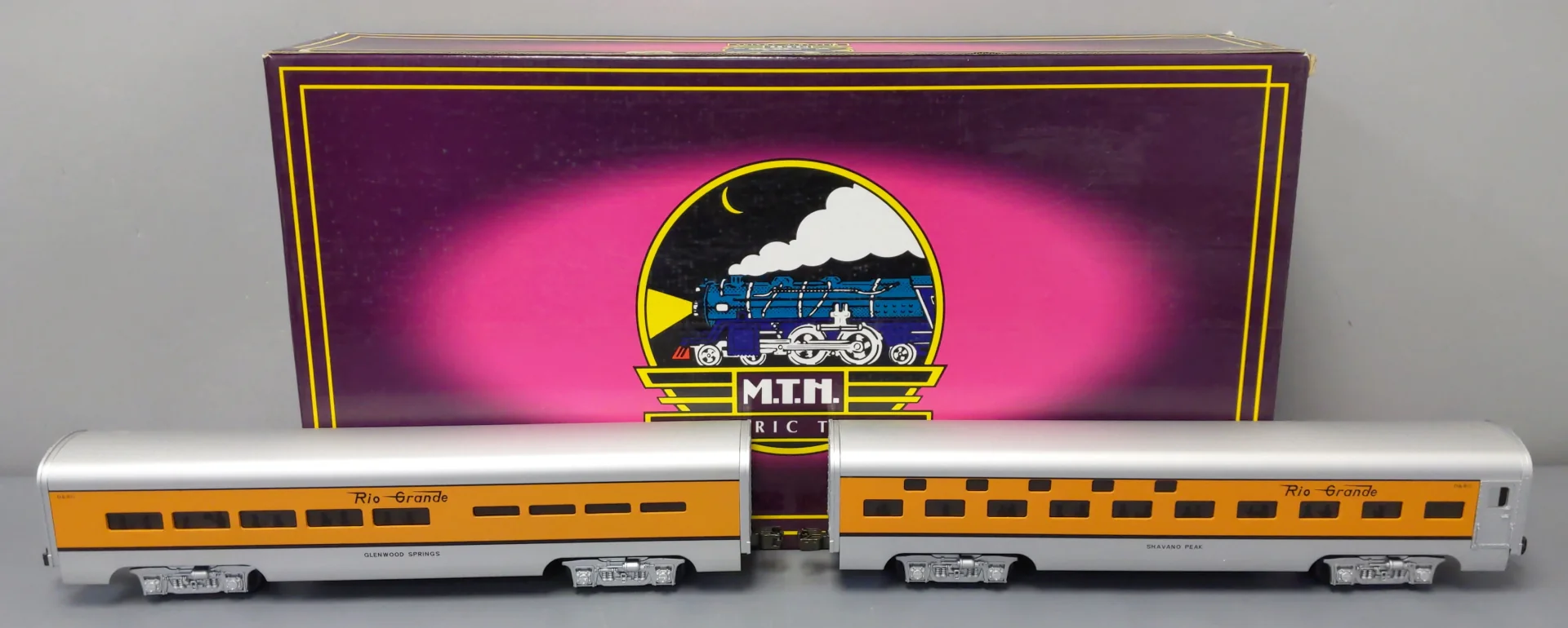 MTH 20-6102 O D&RG 60' Sleeper/Diner Aluminum Passenger Car Set (Set of 2) LN/Box