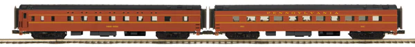 MTH 20-66135 O Pennsylvania 70’ ABS Sleeper/Diner Passenger Set (Set of 2) LN/Box