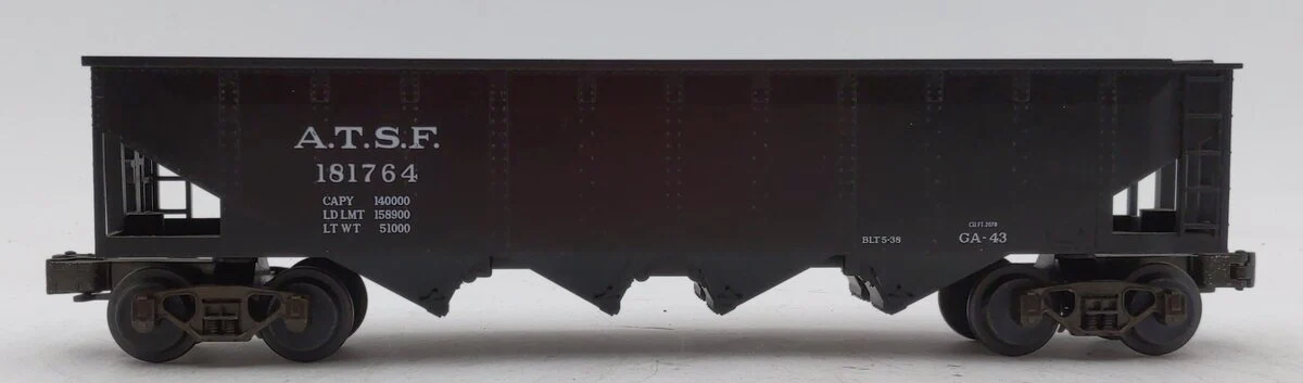 MTH 20-7503 Santa Fe 4-Bay Hopper #181764 EX/Box - Image 2