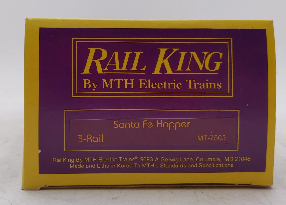 MTH 20-7503 Santa Fe 4-Bay Hopper #181764 EX/Box - Image 5