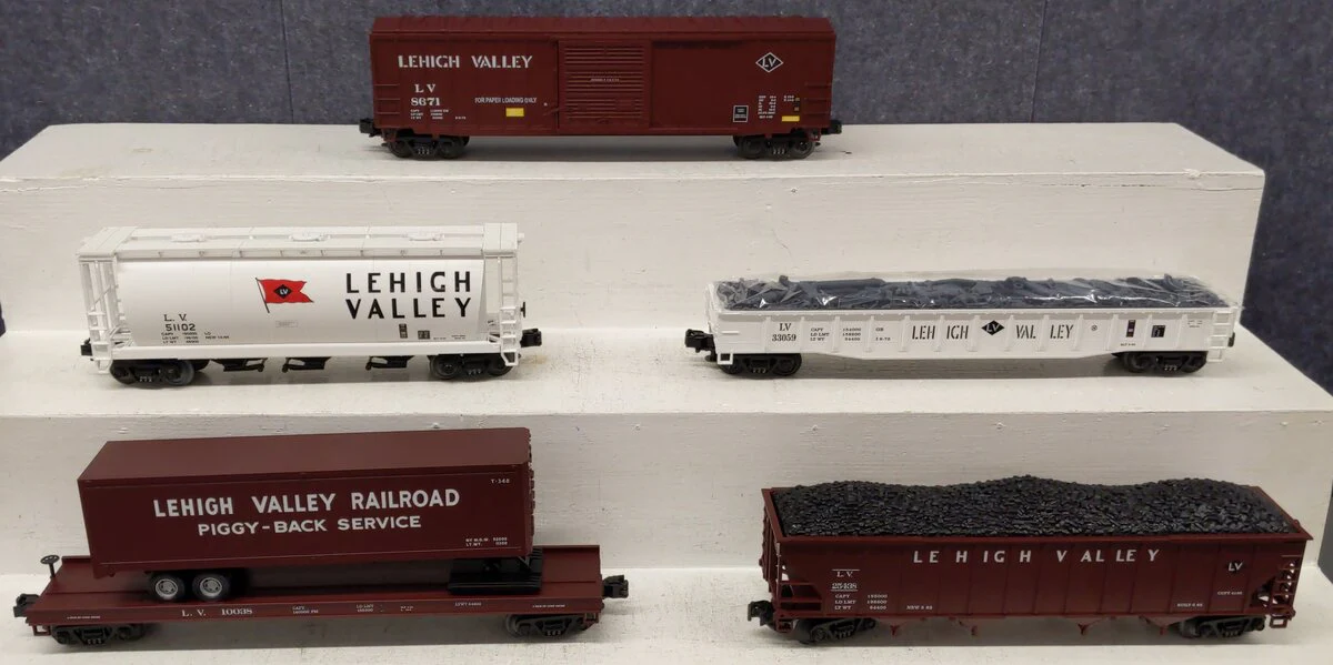 MTH 20-90030 O Lehigh Valley Premier Freight Cars (Set of 5) EX/Box - Image 3