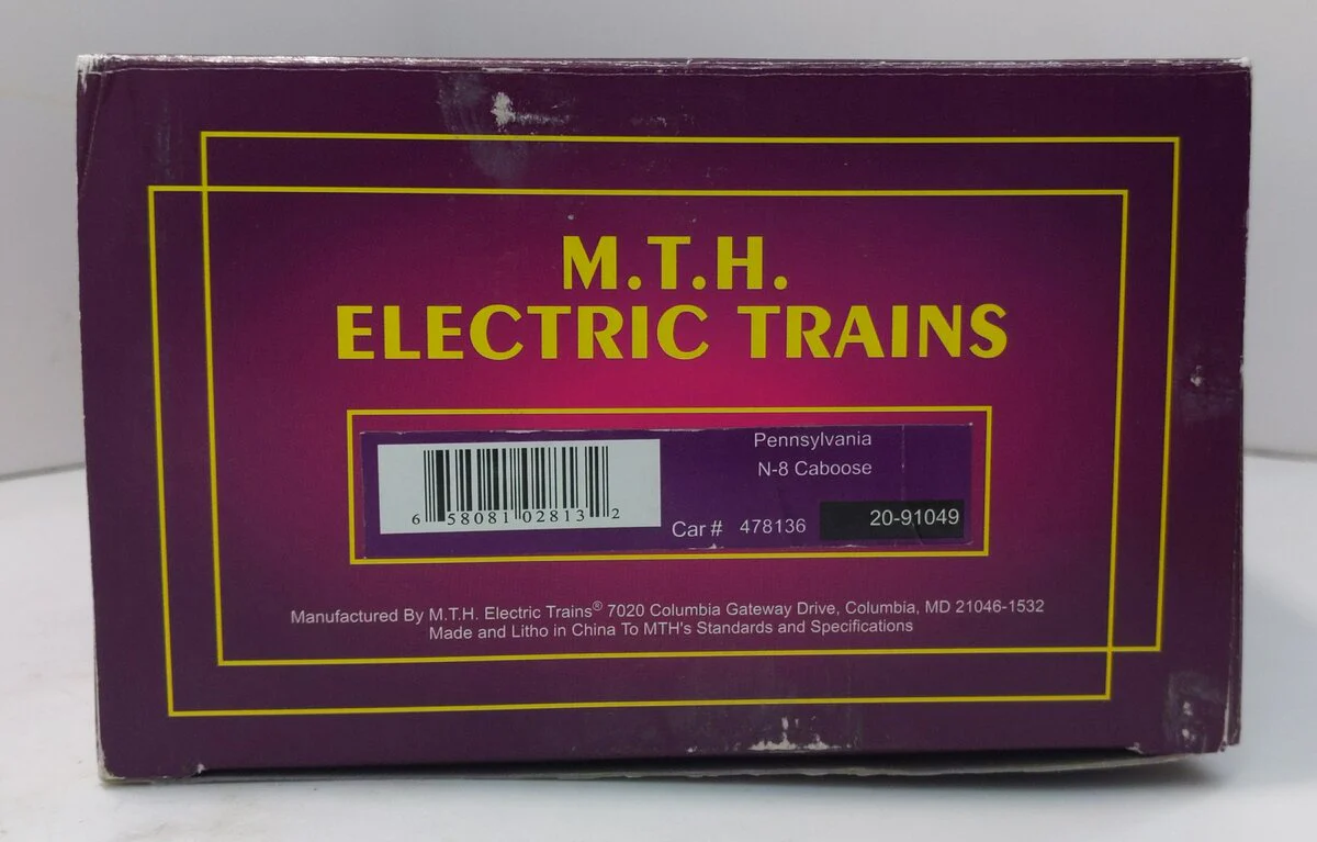 MTH 20-91049 O Gauge Pennsylvania Railroad N-8 Caboose #478136 LN/Box - Image 3