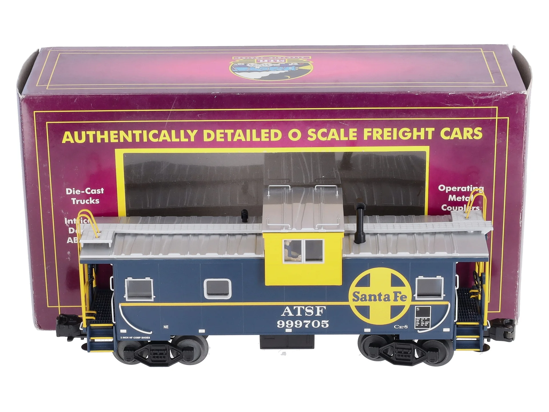 MTH 20-91141 O Santa Fe Extended Vision Caboose LN/Box
