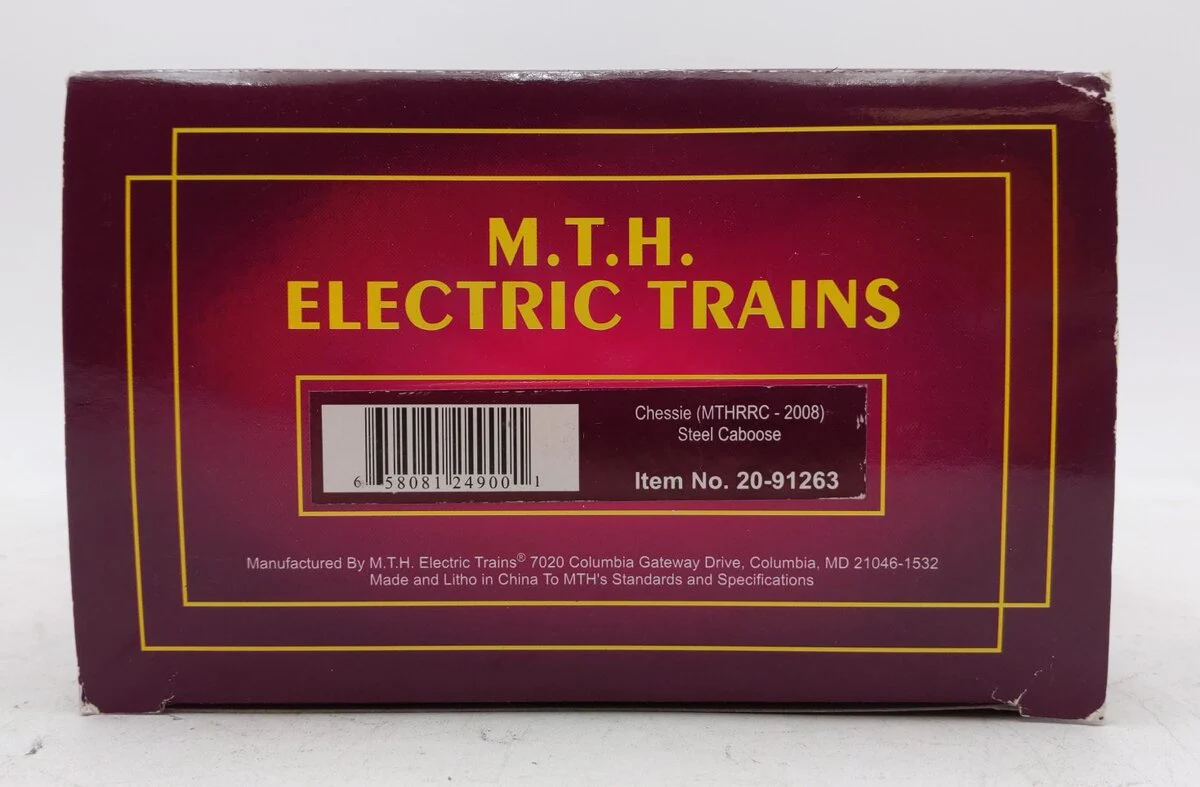 MTH 20-91263 O Gauge WM Chessie MTHRRC-2008 Steel Caboose #1893 LN/Box - Image 7