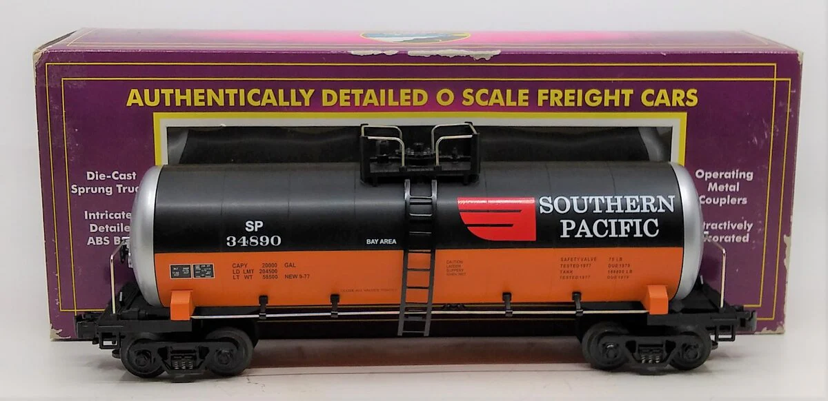 MTH 20-92006 O Gauge Southern Pacific Orange & Black Tank Car #34890 LN/Box
