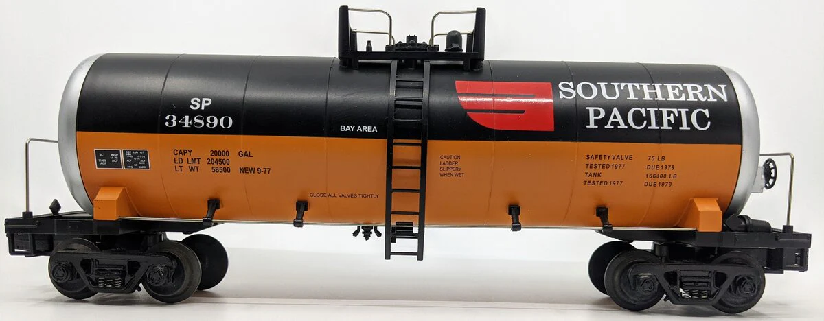 MTH 20-92006 O Gauge Southern Pacific Orange & Black Tank Car #34890 LN/Box - Image 2