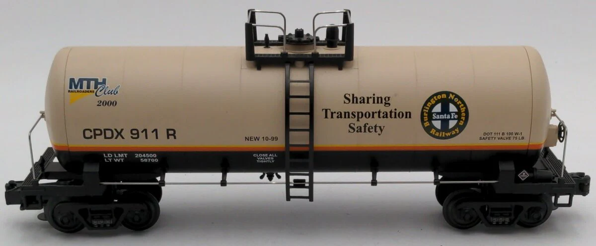 MTH 20-92014 O Gauge MTHRRC-2000 BNSF Tank Car #911R EX/Box - Image 3