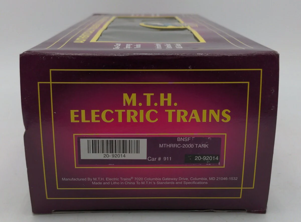 MTH 20-92014 O Gauge MTHRRC-2000 BNSF Tank Car #911R EX/Box - Image 8