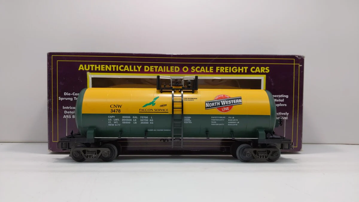 MTH 20-9203 O Gauge Chicago North Western Tank Car #3478 NIB - Image 2