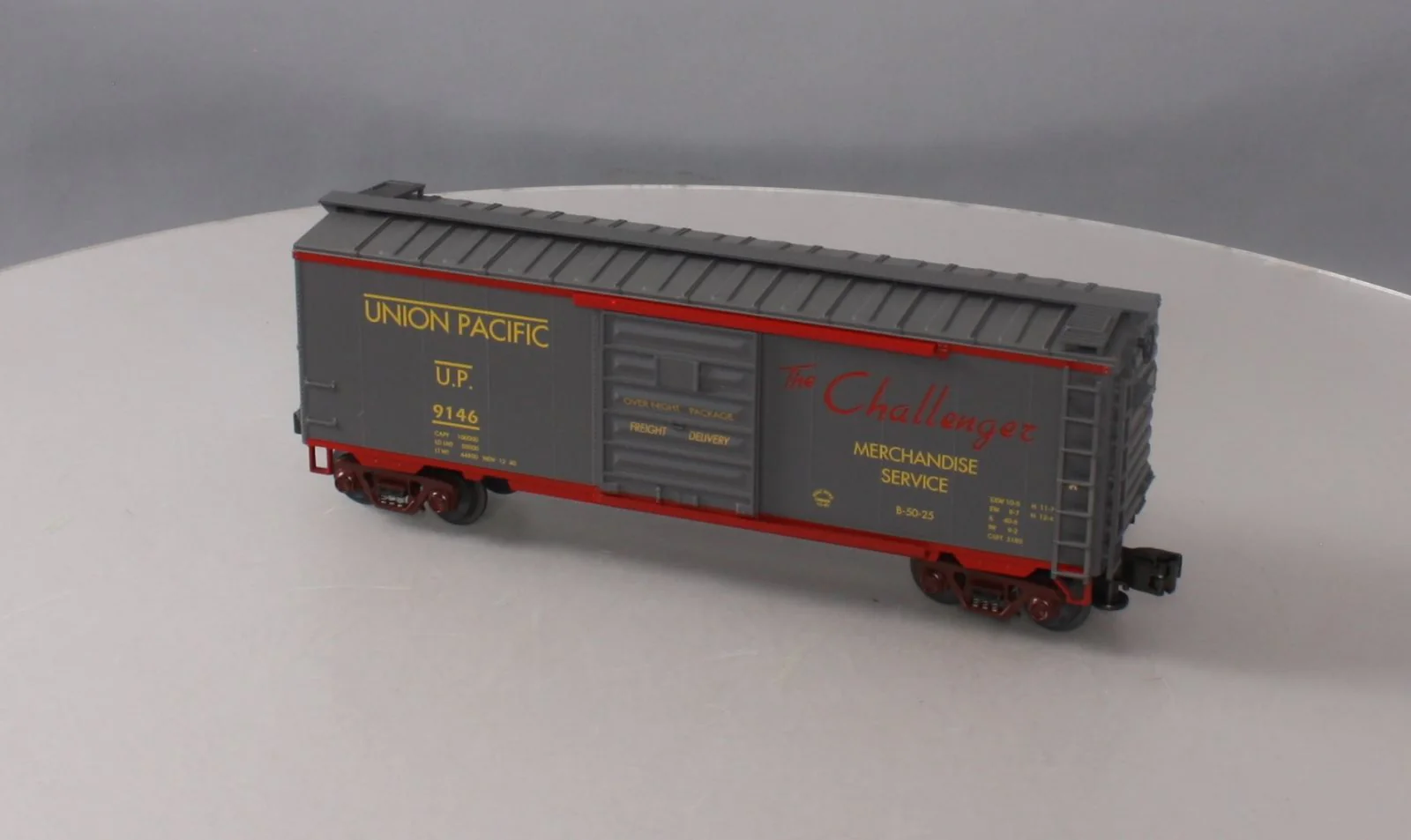 MTH 20-9301 O Union Pacific "Challenger" Boxcar #9146 LN/Box - Image 7