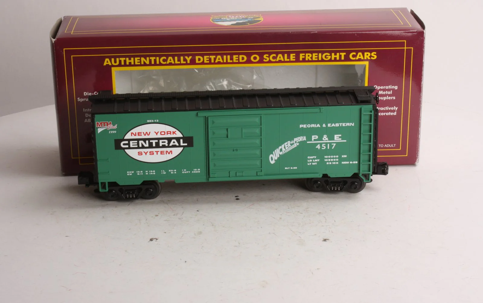 MTH 20-93024 O Gauge New York Central MTHRRC-1999 Box Car #4517 LN/Box