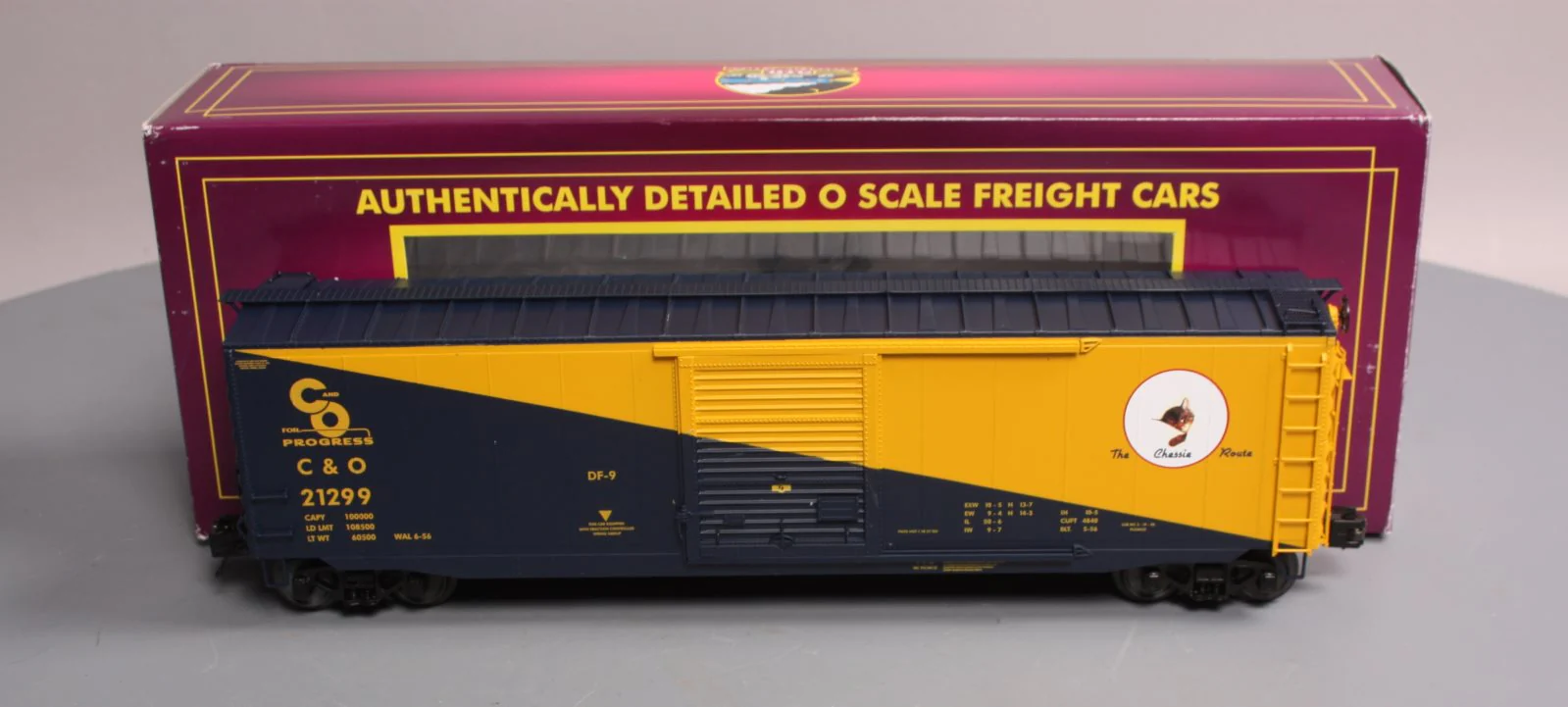 MTH 20-93584 Chesapeake & Ohio 50' PS-1 Box Car w/Youngstown Door #21299 LN/Box