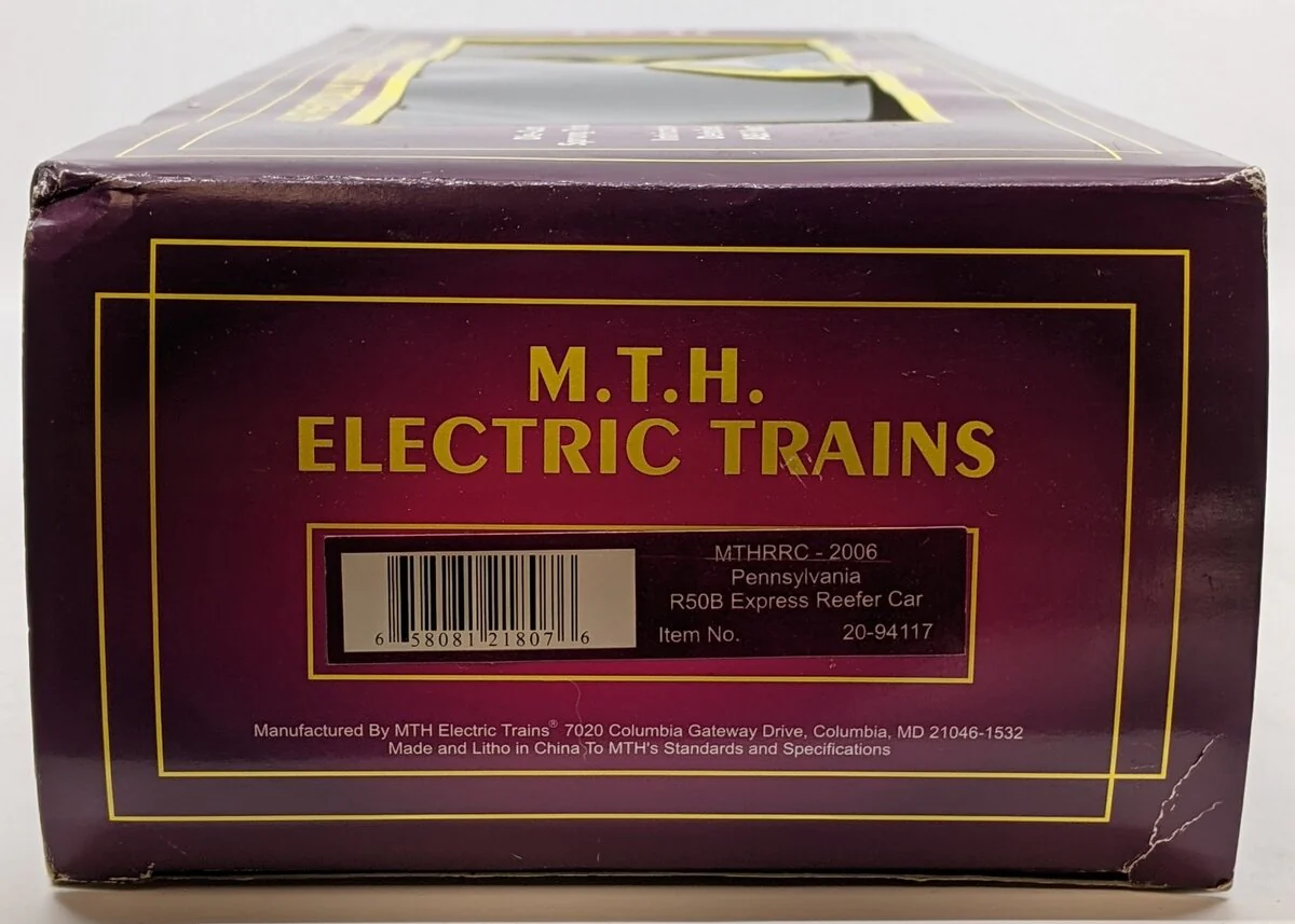 MTH 20-94117 O Gauge MTHRRC-2006 Pennsylvania R50B Express Reefer Car #2606 LN/Box - Image 5