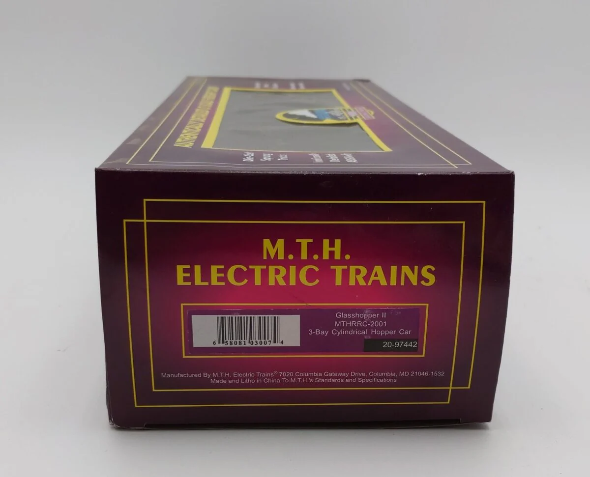 MTH 20-97442 O Gauge RNDX MTHRRC-2001 Glasshopper II Cylindrical Hopper #166 NIB - Image 5