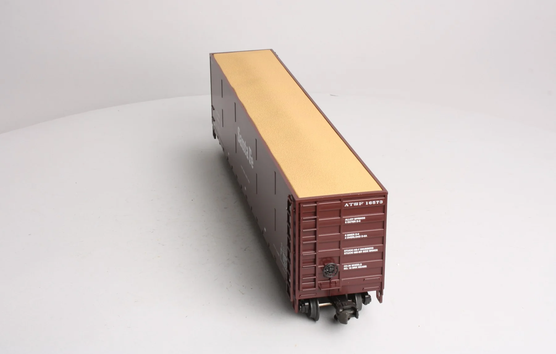 MTH 20-97503 O Santa Fe Wood Chip Hopper w/ Load #16573 LN/Box - Image 8