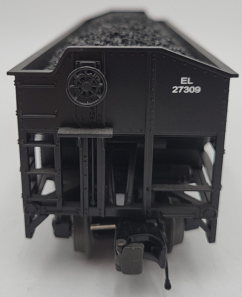 MTH 20-97545 O Gauge Erie Lackawanna 2-Bay Hopper w/Coal Load #27309 LN/Box - Image 5