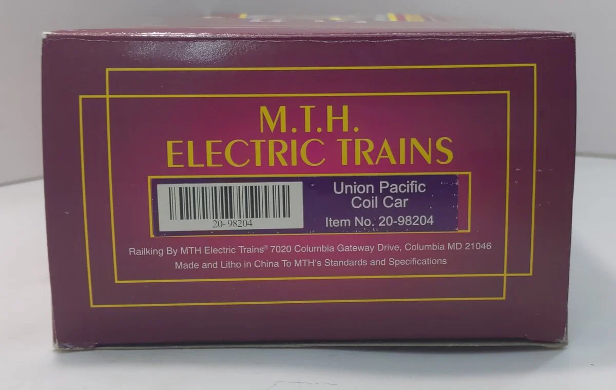 MTH 20-98204 O Gauge Union Pacific Steel Coil Car w/ Cover #229606 NIB - Image 5