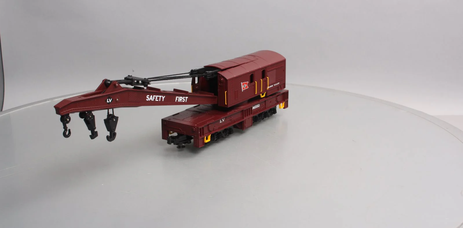 MTH 20-98221 O Gauge Lehigh Valley Crane Car #96553 LN/Box - Image 5