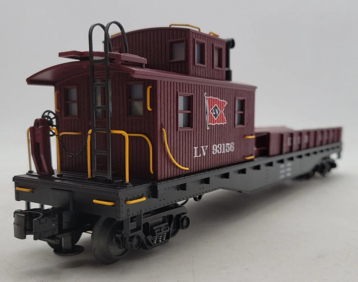 MTH 20-98223 O Gauge Lehigh Valley Crane Tender #93156 EX/Box - Image 5