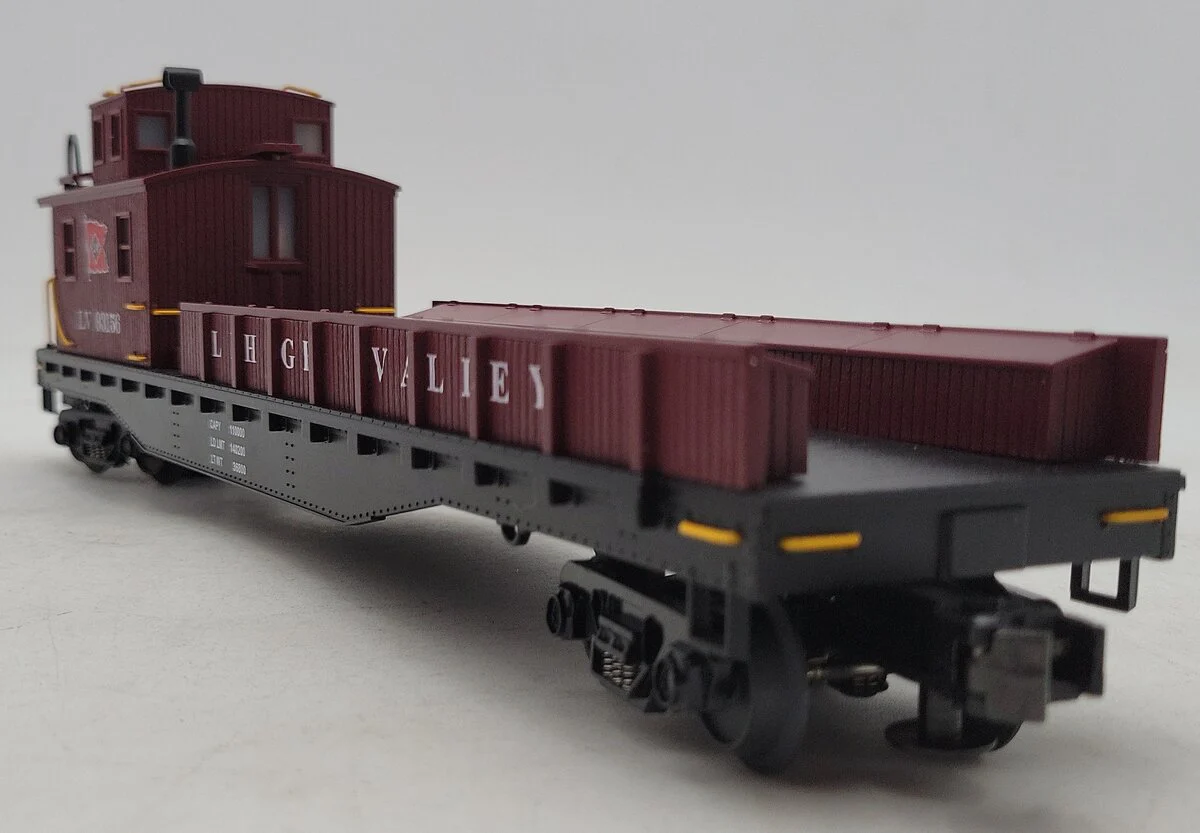 MTH 20-98223 O Gauge Lehigh Valley Crane Tender #93156 EX/Box - Image 6