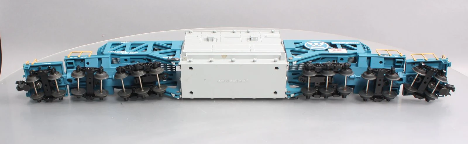 MTH 20-98232 O Gauge Westinghouse Schnabel Flatcar #203 w/ Transformer NIB - Image 11