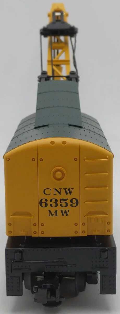 MTH 20-98238 O Gauge Chicago & Northwestern Railroad Wrecker Crane Car #6359 EX/Box - Image 6