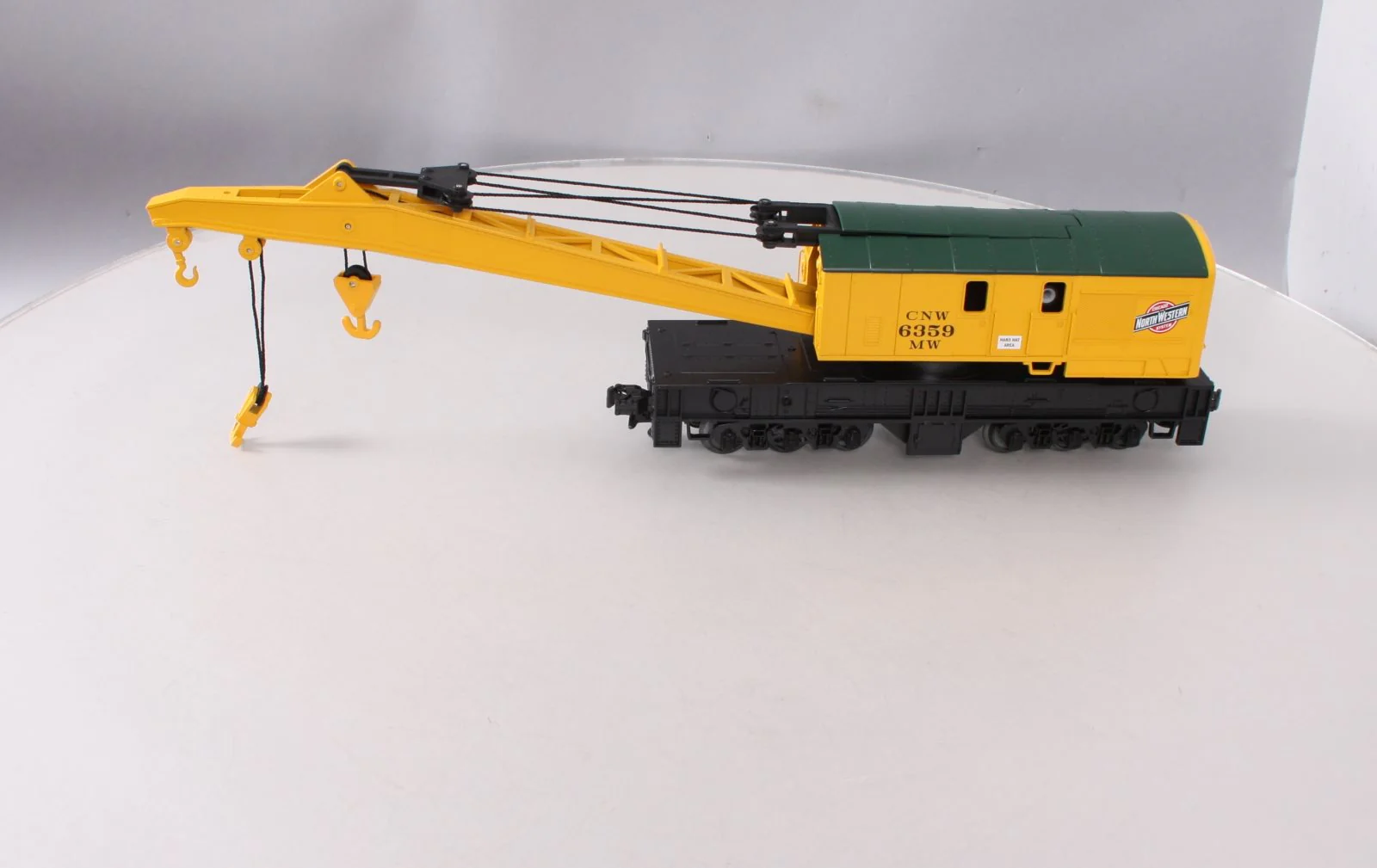 MTH 20-98238 O Gauge Chicago & Northwestern Railroad Wrecker Crane Car #6359 LN/Box - Image 2