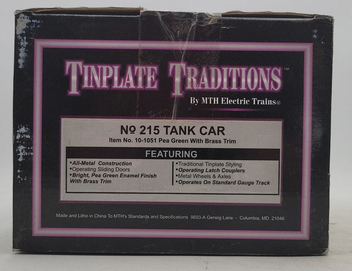 MTH 215 Standard Gauge Tank Car EX/Box - Image 6