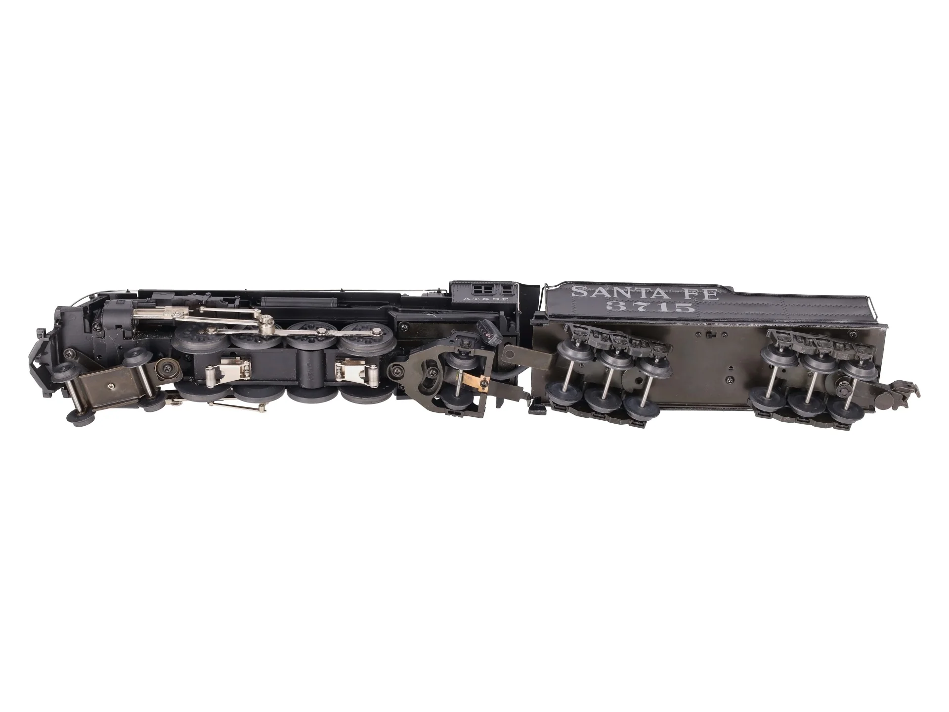 MTH 30-1265-1 SF 4-8-2 Northern Steam Locomotive w/ Tender #3715 - Custom - Image 10