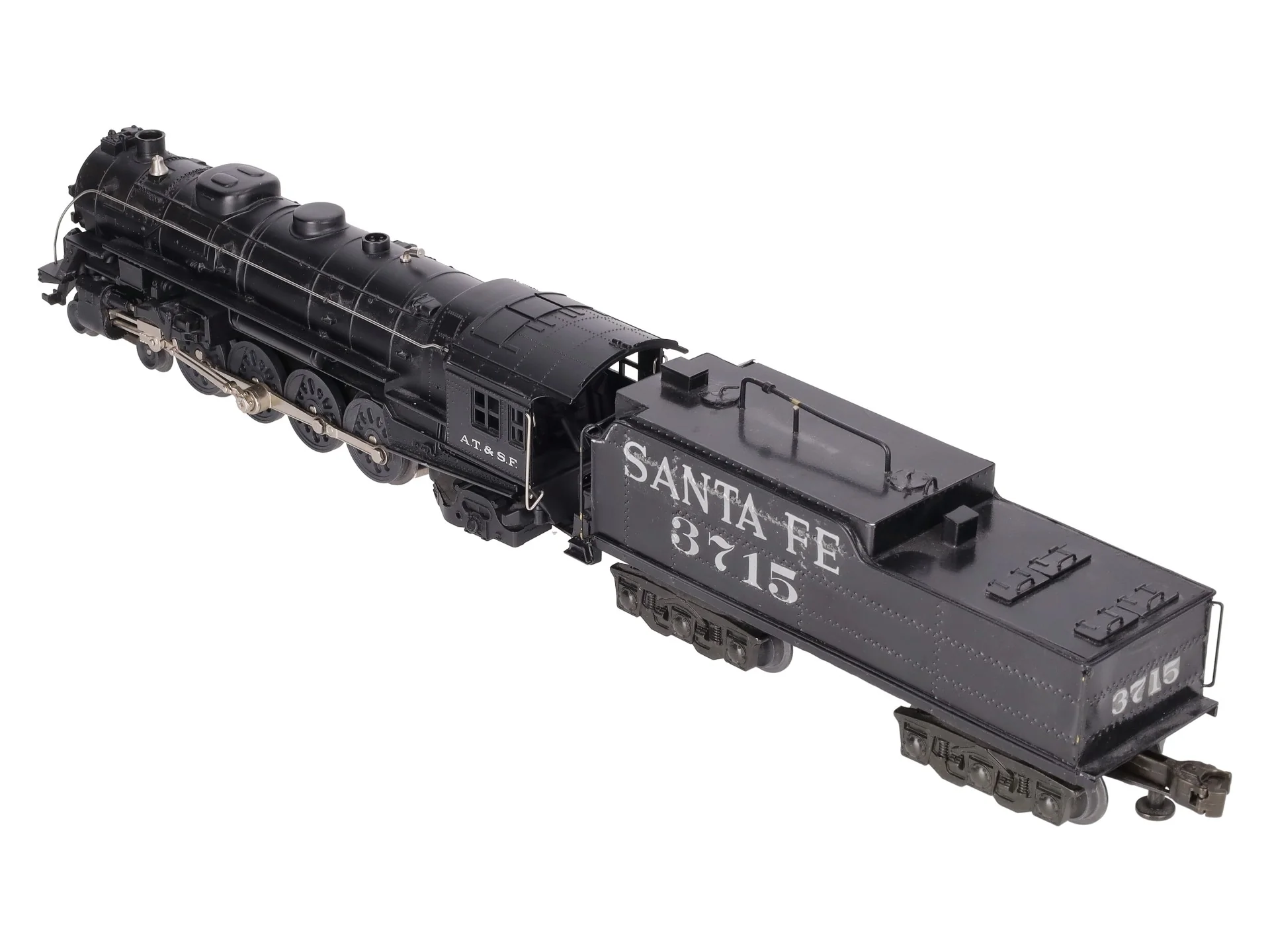 MTH 30-1265-1 SF 4-8-2 Northern Steam Locomotive w/ Tender #3715 - Custom - Image 2