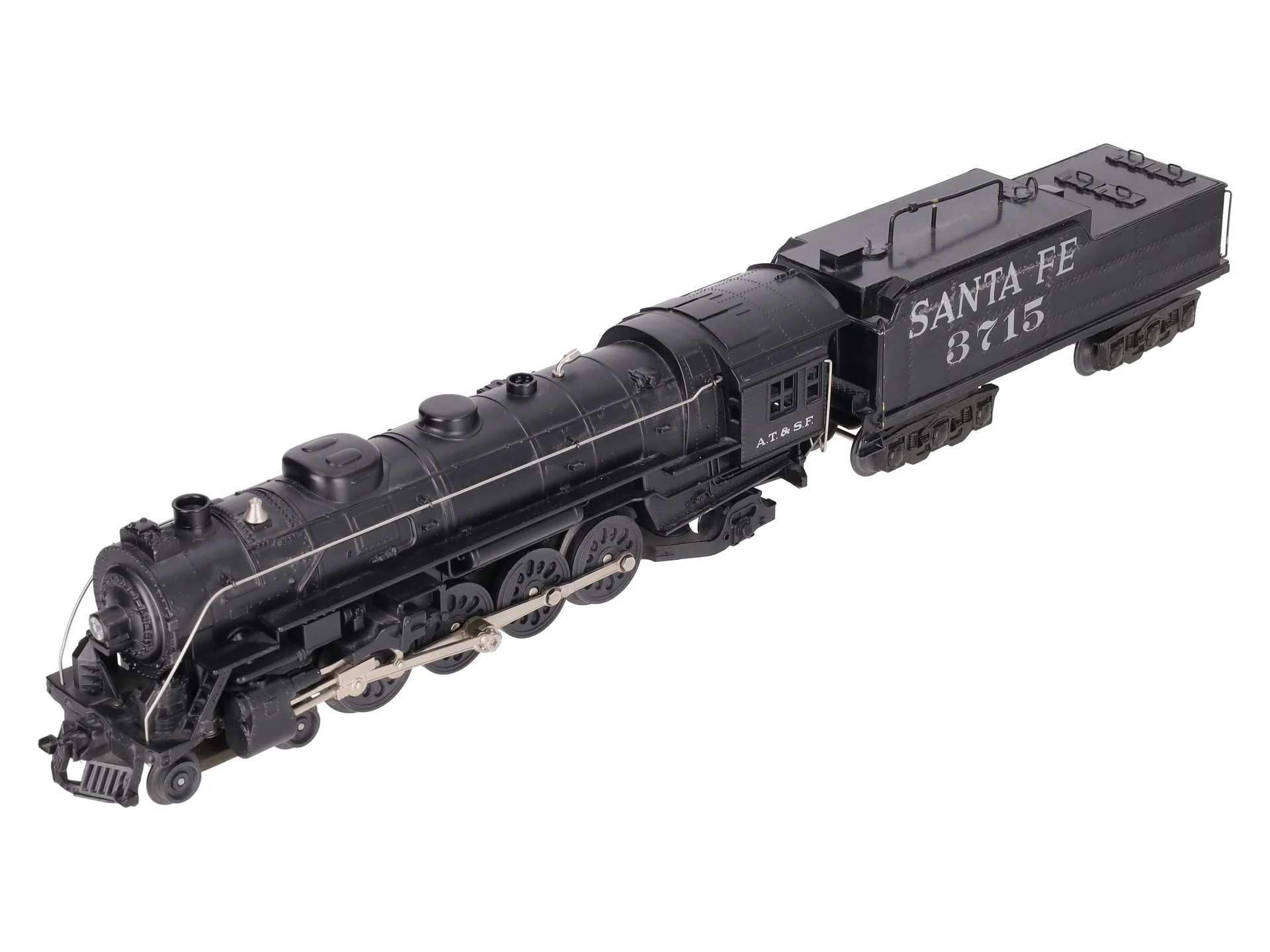 MTH 30-1265-1 SF 4-8-2 Northern Steam Locomotive w/ Tender #3715 - Custom - Image 8