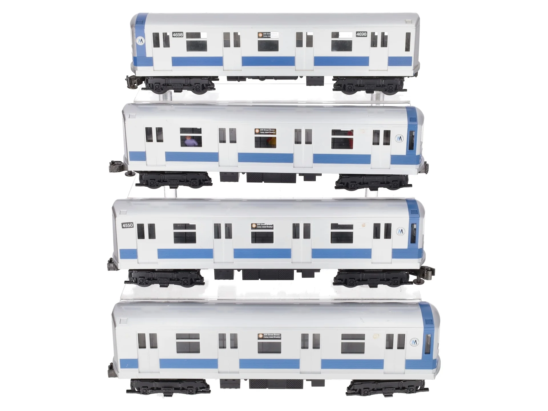 MTH 30-2122-0 O MTA New York City R-42 Subway Car Set (Set of 4) EX