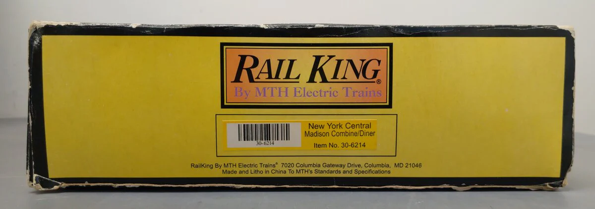 MTH 30-6214 O Gauge New York Central Madison Combo/Diner Set EX/Box - Image 6