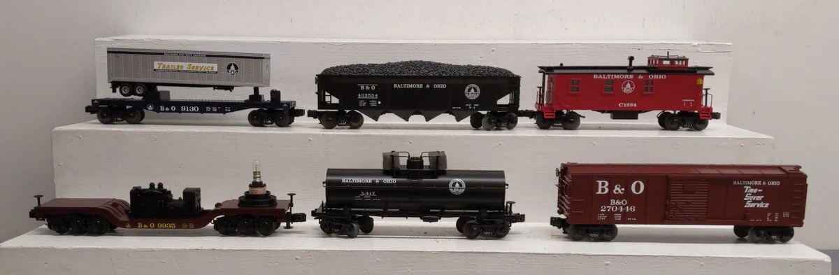 MTH 30-7010 O Baltimore & Ohio RailKing Freight Car Set (Set of 6) LN/Box - Image 2