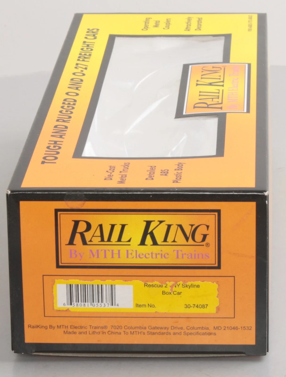 MTH 30-74087 O Gauge Rescue 2 - NY Skyline Boxcar LN/Box - Image 10