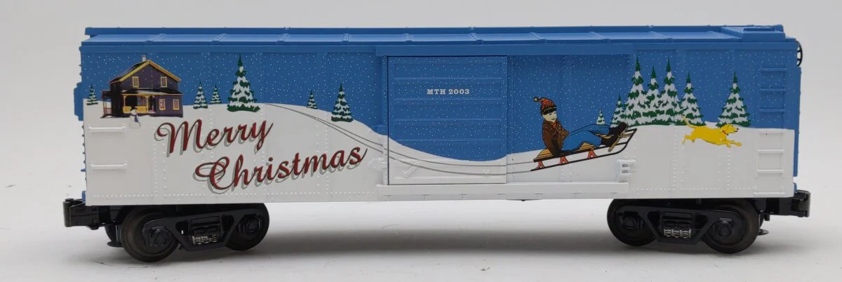 MTH 30-74115 O Gauge 2003 Holiday Box Car LN/Box - Image 2