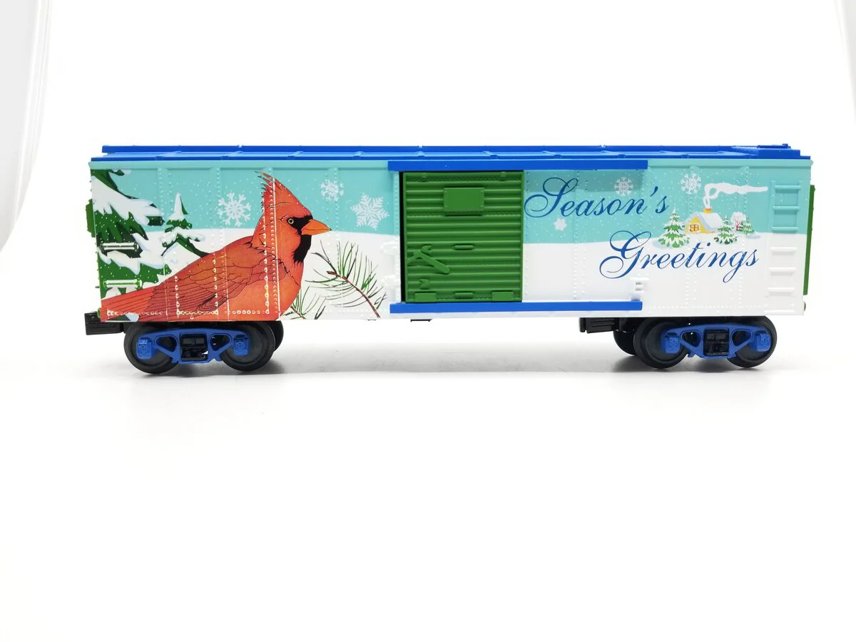 MTH 30-74657 O Gauge Seasons Greetings Box Car NIB - Image 3