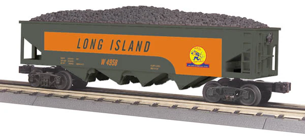 MTH 30-75427 O Gauge Long Island 4-Bay Hopper #4958 w/ Coal Load NIB